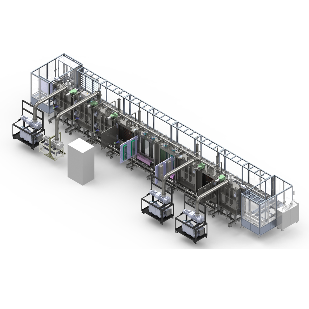 Vertical In Line sputter system.